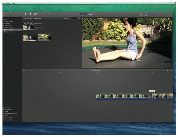 imovie 10.0.7 split clips