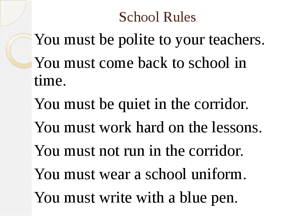 Best Classroom Rules for Middle School.