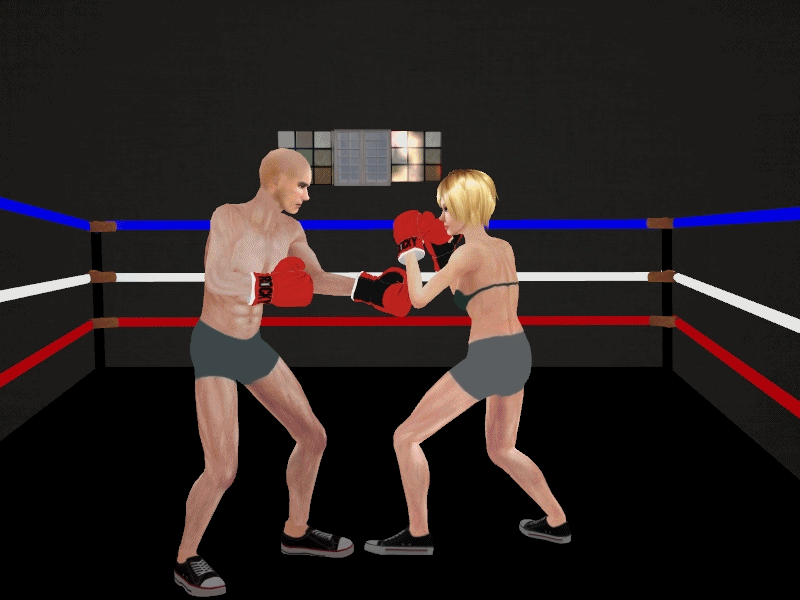 Пиксельная игра про боксера. Ballbusting бокс. Файтин. Борьба мужчины и женщины.