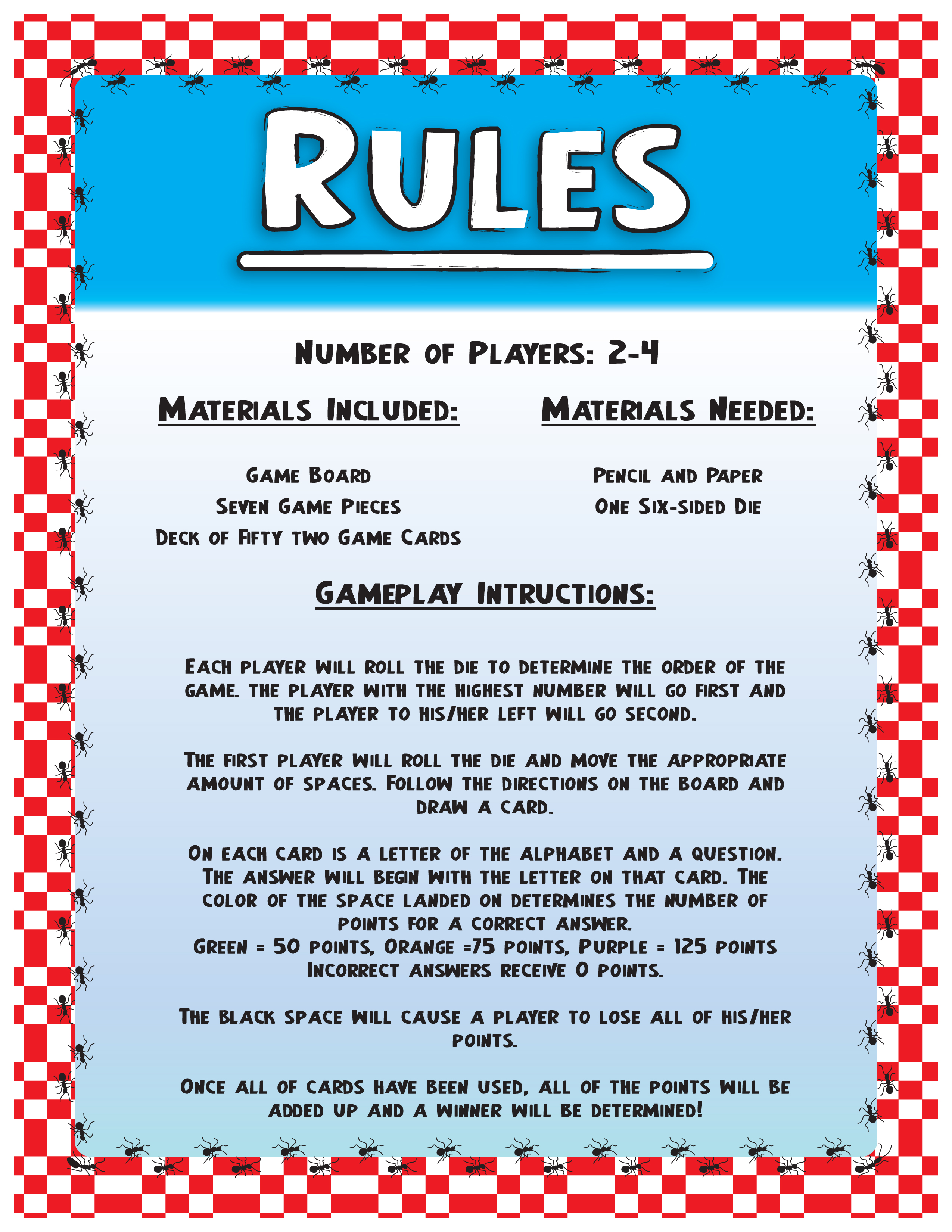 Have to board game. Board game Rules. The Rules of the game. Board game instruction. Board game Rules in English.