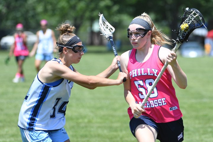 The rules of boys' lacrosse allow for a lot more contact than in girls...