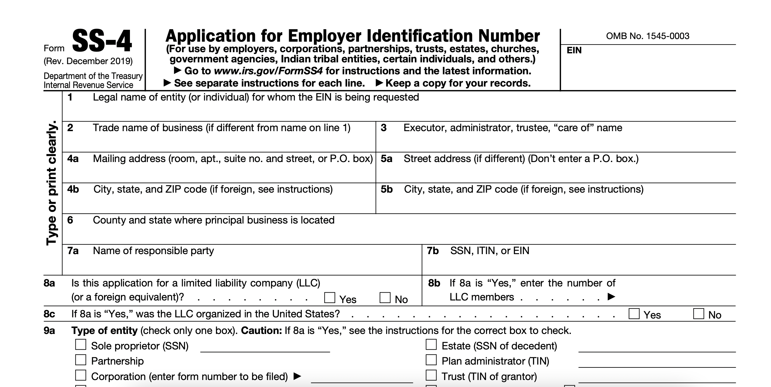 Что значит application. SS-4 form. Identification number. Federal Tax ID что это. Tax identification number пример.