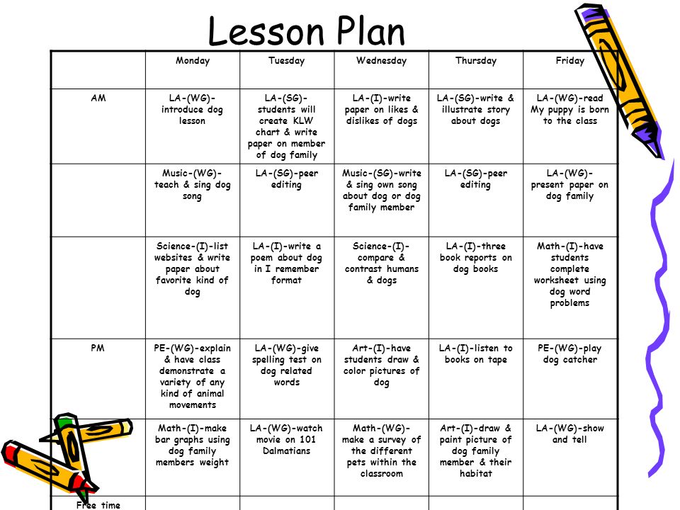 Lesson plan health