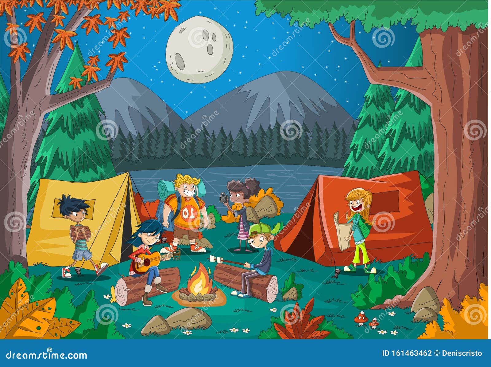He is at camp. Camping Holidays для детей. Campsite картинка для детей. Go Camping картинки для детей. Camp мультяшные.