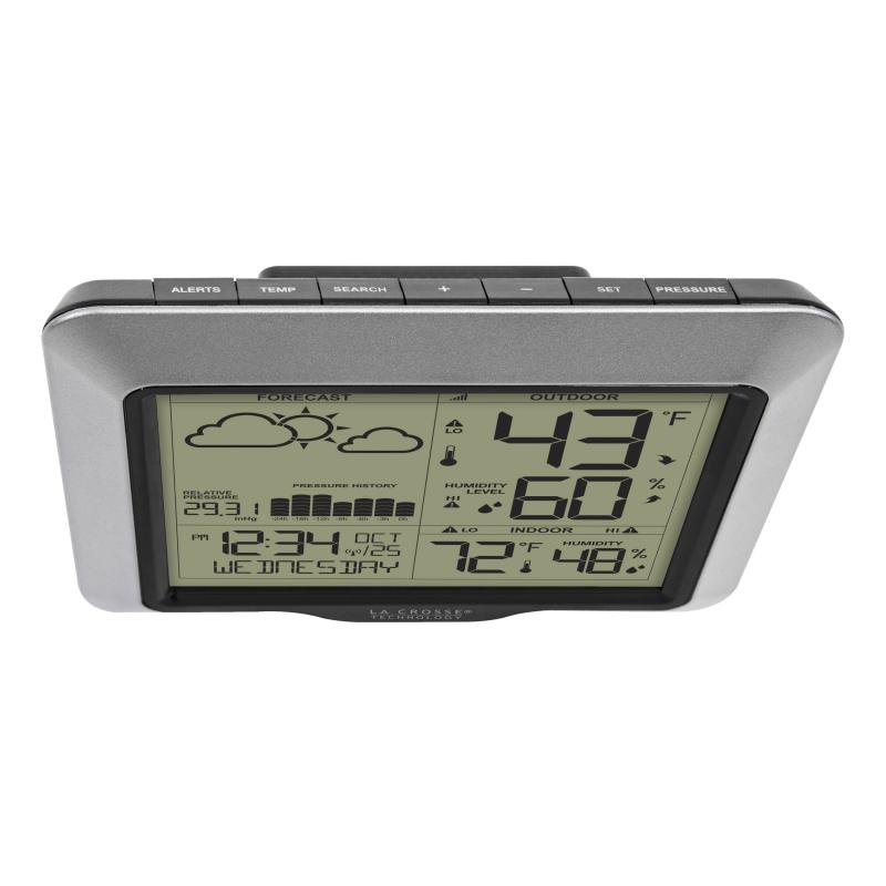 Best Wet Weather Station Under $100: La Crosse Technology Weather Clock With Barometric Pressure