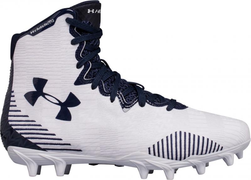 Could These Be the Hottest Cleats This Season: White Under Armour Football Cleats That Leave Defenders in the Dust