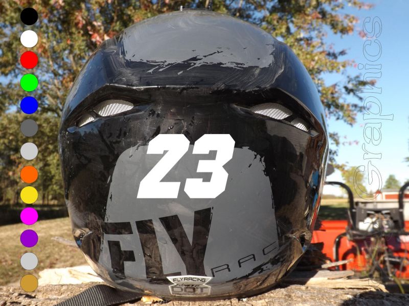 Customize Your Lacrosse Helmet with Numbers Stickers and Graphics