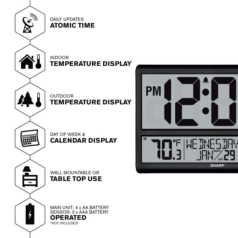 Discover The Best Atomic Digital Wall Clock: 4 Time Zones Made Easy