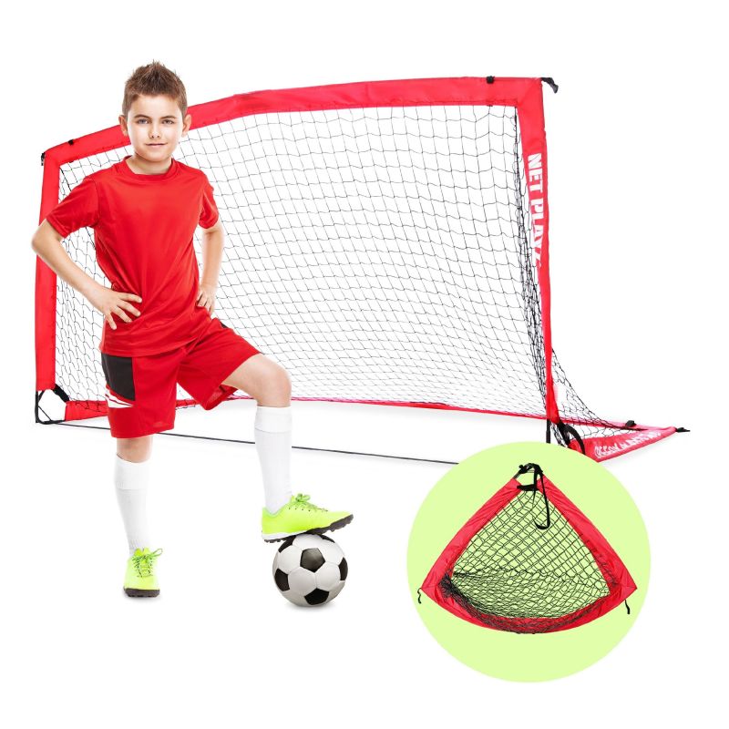 Durable 6x6 Net Easy Folding Lacrosse Goal for Your Yard Game Play