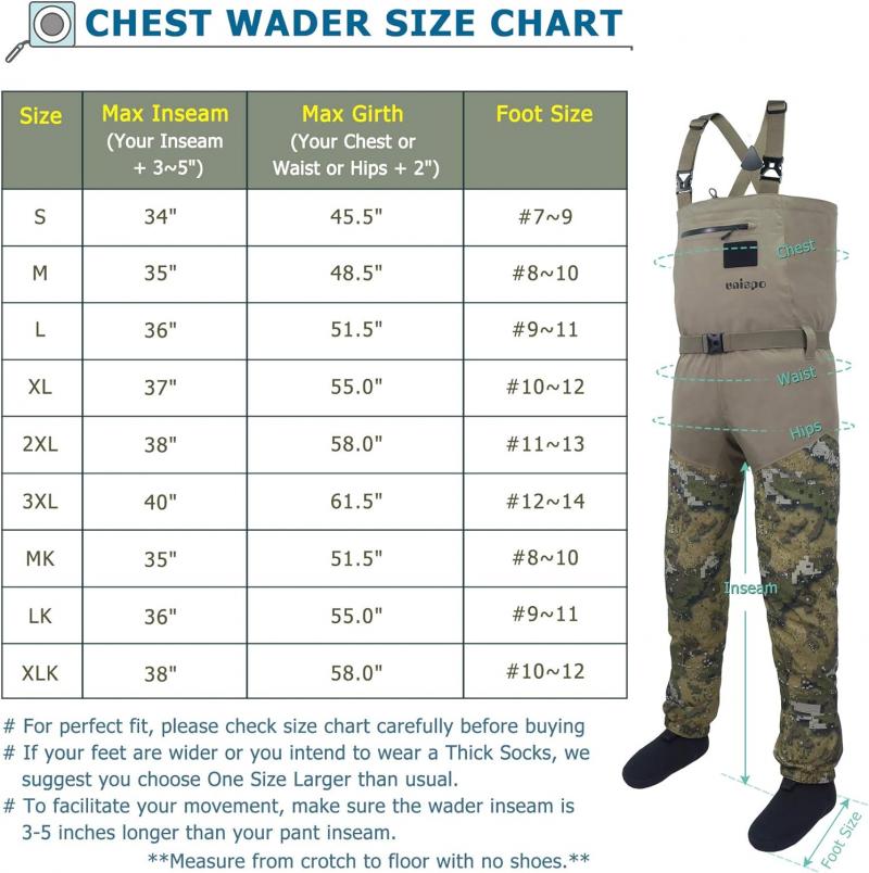 Find the Best Size and Style Chest Waders for Men This Year. 15 Key Features to Look For Before Buying