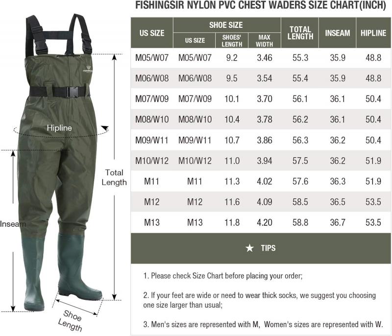 Find the Best Size and Style Chest Waders for Men This Year. 15 Key Features to Look For Before Buying