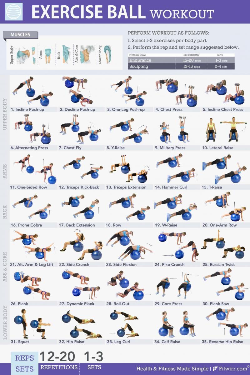 Find The Right Weighted Ball For Exercise & Fitness: Exercises And Uses For Weighted Yoga Balls