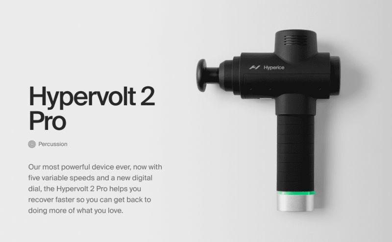 Hyperice Hypervolt The GoTo Massage Gun For Percussion Therapy At Home