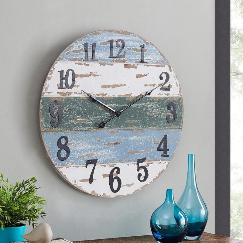 Intriguing Coastal Decor Secret: The Massive 50 Inch Alarm Clock Sweeping Beach Homes