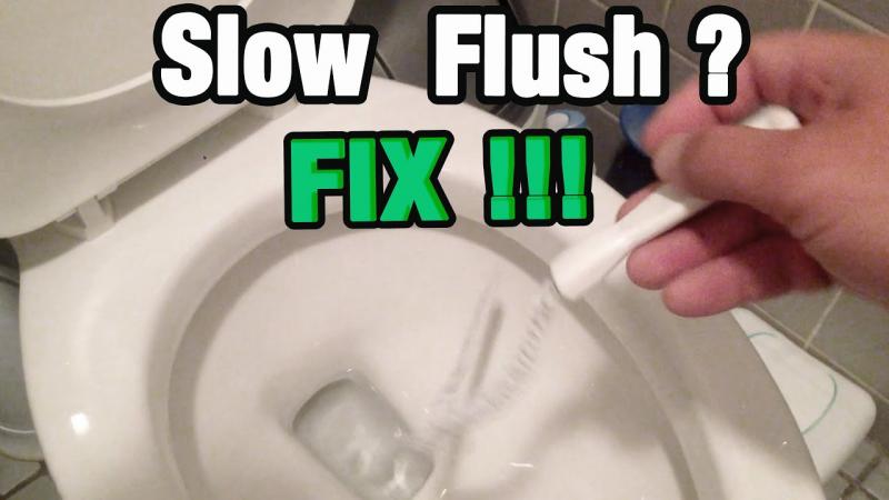 Is Your Toilet Too Slow to Flush. : Here