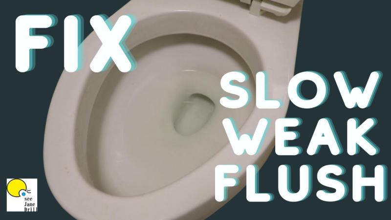 Is Your Toilet Too Slow to Flush. : Here