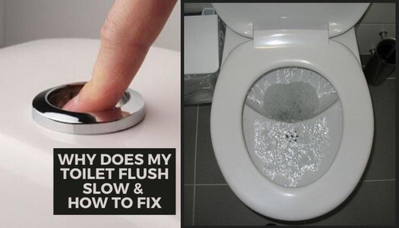 Is Your Toilet Too Slow to Flush. : Here