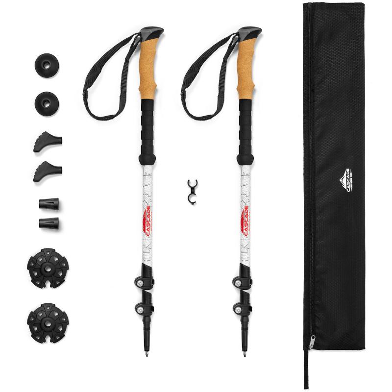 Lightweight Yet Durable: Cascade Mountain Tech Aluminum Folding Trekking Poles Take On The Trails