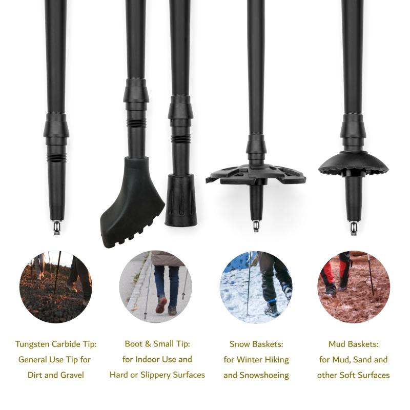 Lightweight Yet Durable: Cascade Mountain Tech Aluminum Folding Trekking Poles Take On The Trails