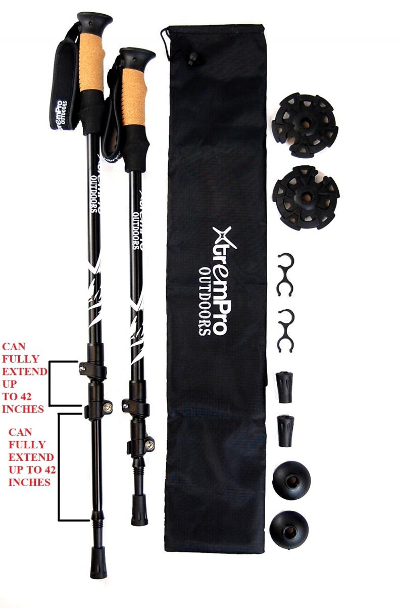 Lightweight Yet Durable: Cascade Mountain Tech Aluminum Folding Trekking Poles Take On The Trails