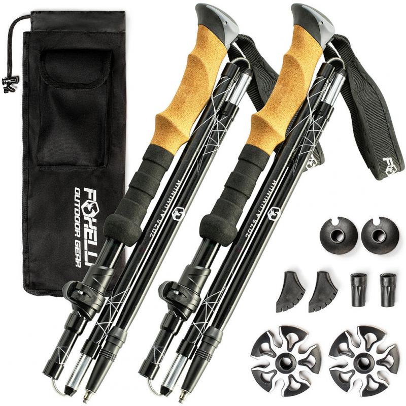 Lightweight Yet Durable: Cascade Mountain Tech Aluminum Folding Trekking Poles Take On The Trails