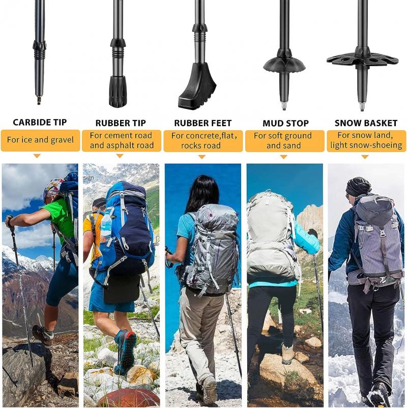 Lightweight Yet Durable: Cascade Mountain Tech Aluminum Folding Trekking Poles Take On The Trails
