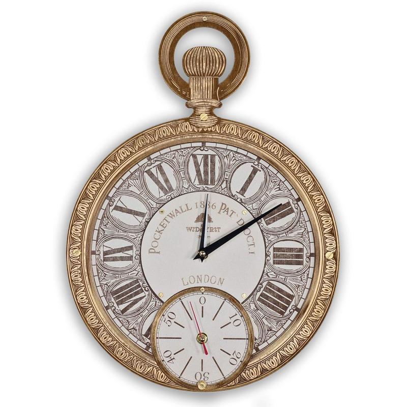 Looking for a Unique Decor Item. Consider a Pocket Watch Wall Clock