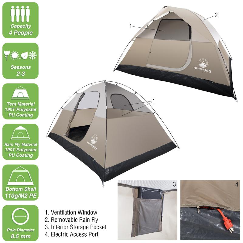 Looking for Extra Space and Comfort While Camping. Get the Details on This 9 Person Cabin Tent