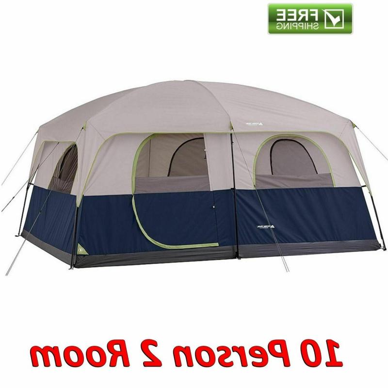 Looking for Extra Space and Comfort While Camping. Get the Details on This 9 Person Cabin Tent