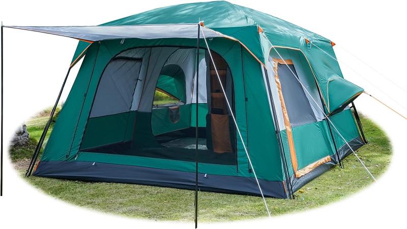 Looking for Extra Space and Comfort While Camping. Get the Details on This 9 Person Cabin Tent