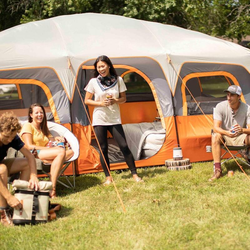 Looking for Extra Space and Comfort While Camping. Get the Details on This 9 Person Cabin Tent