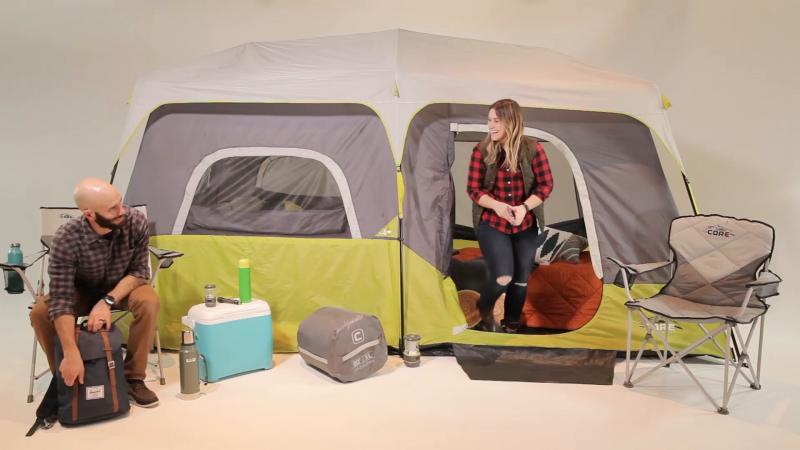 Looking for Extra Space and Comfort While Camping. Get the Details on This 9 Person Cabin Tent