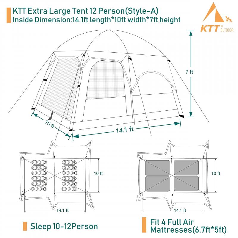 Looking for Extra Space and Comfort While Camping. Get the Details on This 9 Person Cabin Tent