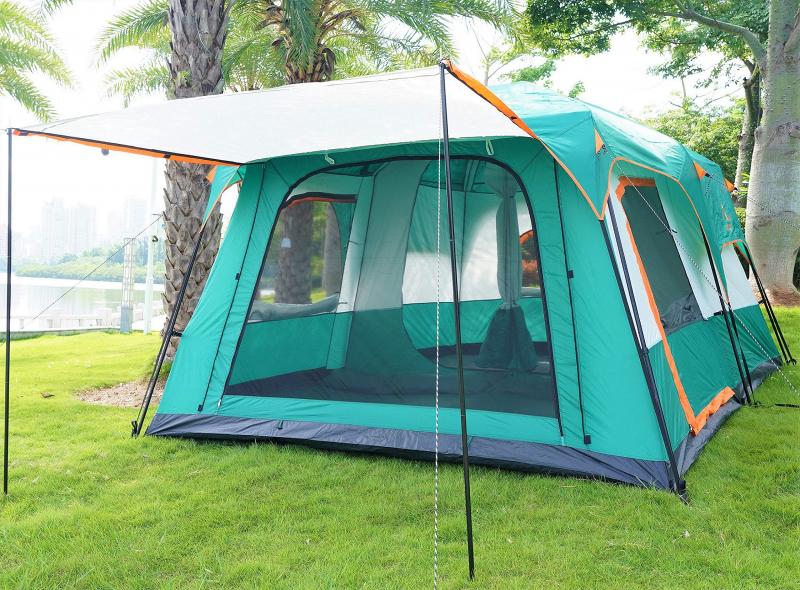 Looking for Extra Space and Comfort While Camping. Get the Details on This 9 Person Cabin Tent