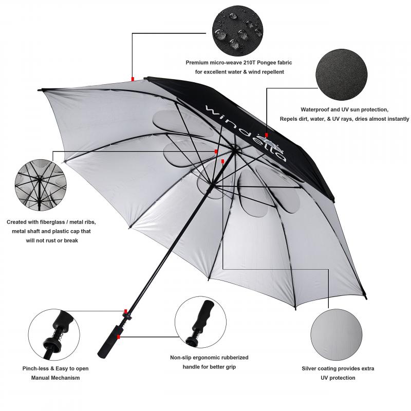 Looking for Rain Protection on the Course: Discover the Benefits of Using a 68 Inch Golf Umbrella