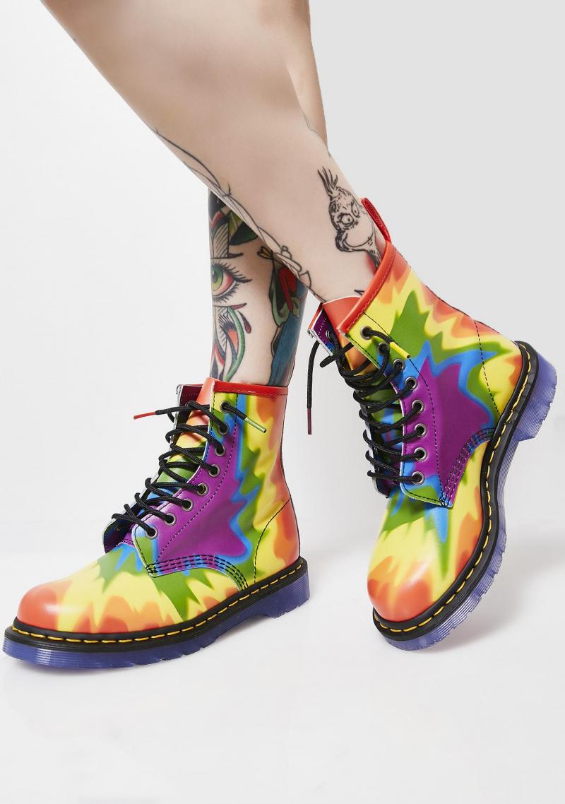 Looking For Rainbow Boots This Year. Try These Stunning Dr Martens