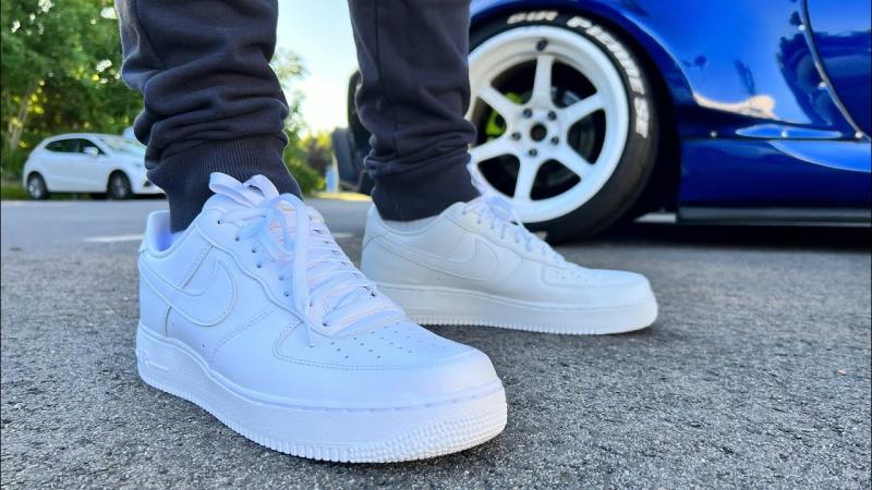 Looking for the Perfect Sneaker. Try On These White Air Force 5.5 Shoes