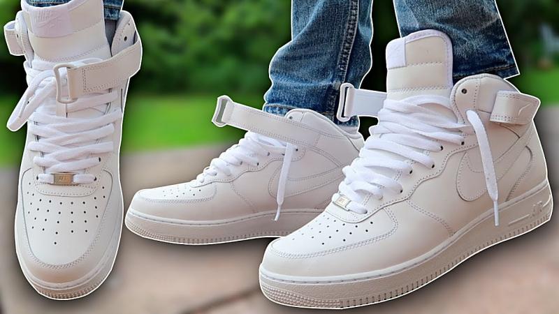 Looking for the Perfect Sneaker. Try On These White Air Force 5.5 Shoes