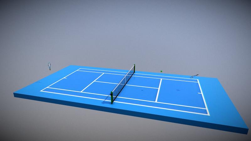 Need A Clean Tennis Court Fast: Use This Genius Tennis Court Squeegee Roller Trick