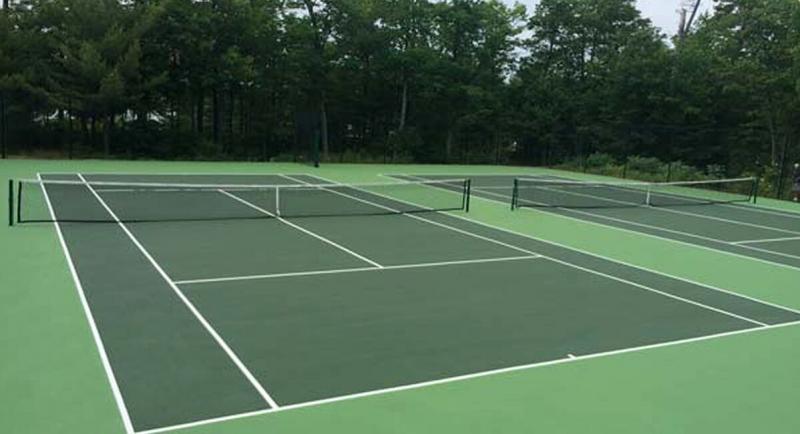 Need A Clean Tennis Court Fast: Use This Genius Tennis Court Squeegee Roller Trick