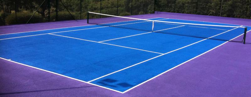 Need A Clean Tennis Court Fast: Use This Genius Tennis Court Squeegee Roller Trick