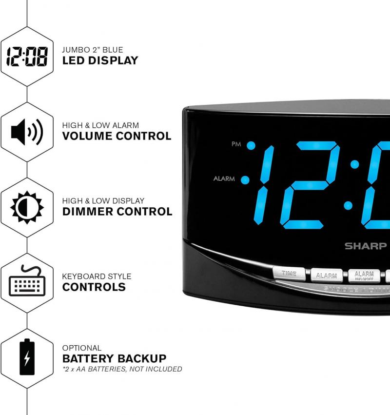 Need A Jumbo Clock For Easy Reading. Try These Huge Display Alarms