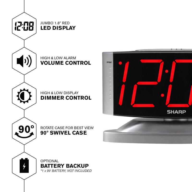 Need A Jumbo Clock For Easy Reading. Try These Huge Display Alarms