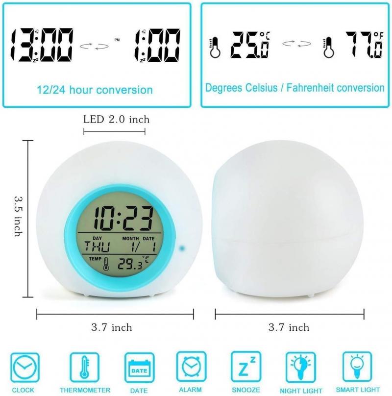 Need A Stylish Yet Tiny Bedroom Alarm Clock. Discover The Best Extremely Compact 2 Inch Digital Clocks