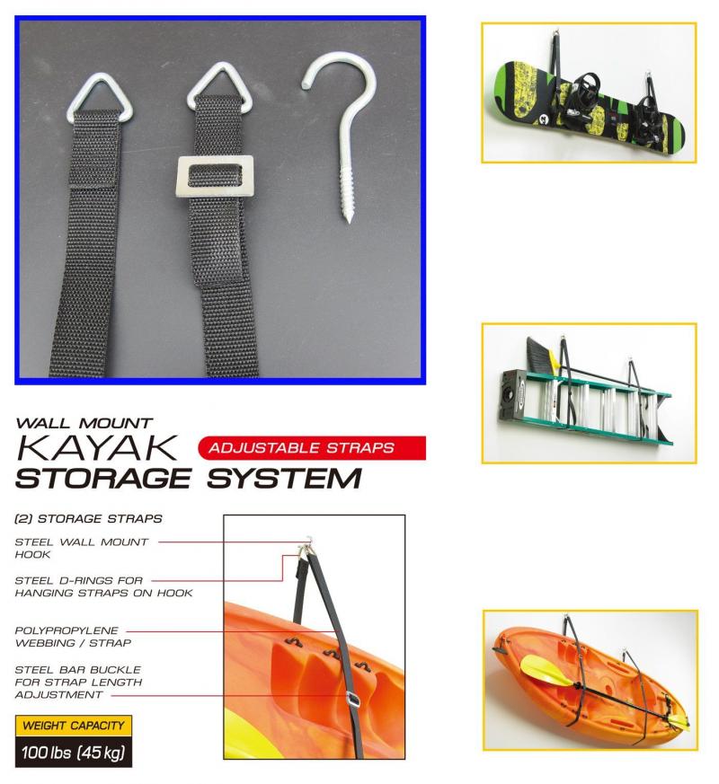 Need Kayak Storage. : The 15 Best Kayak Hangers That Keep Your Boat Safe And Secure