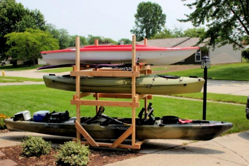 Need Kayak Storage. : The 15 Best Kayak Hangers That Keep Your Boat Safe And Secure