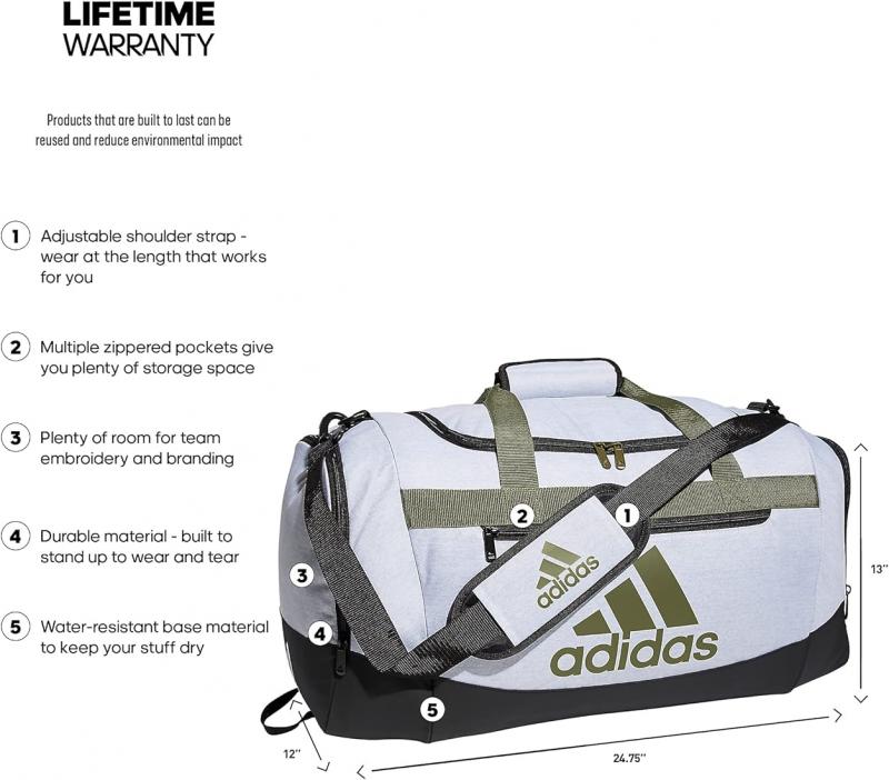 Need More Room for Gear. Learn About the Spacious Adidas Duffel Bags