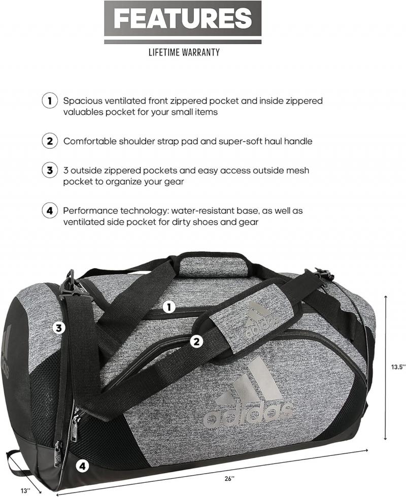 Need More Room for Gear. Learn About the Spacious Adidas Duffel Bags