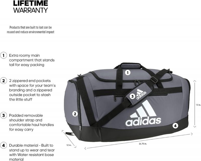 Need More Room for Gear. Learn About the Spacious Adidas Duffel Bags