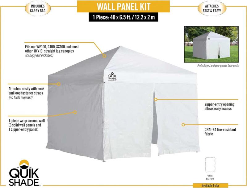 Need Shade for a 10x10 Canopy. Try These 10x10 Sidewalls for Instant Cover